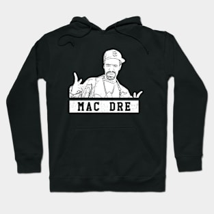 Mac dre // White retro Hoodie